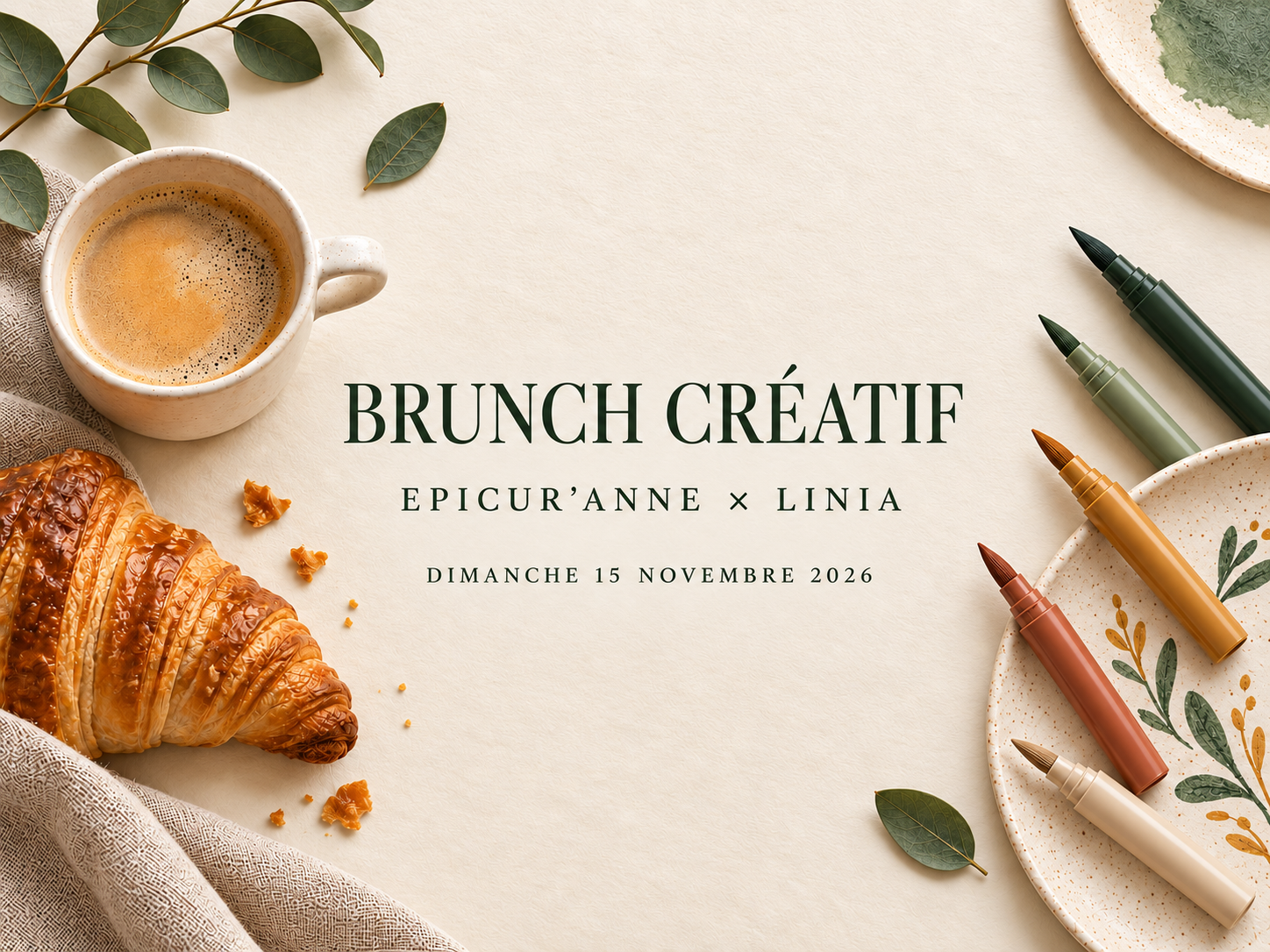 Brunch créatif avec Epicur’Anne & LINIA