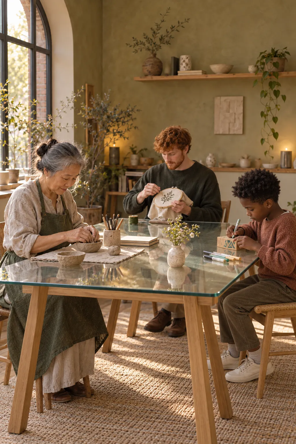 Atelier créatif autour des fleurs séchées